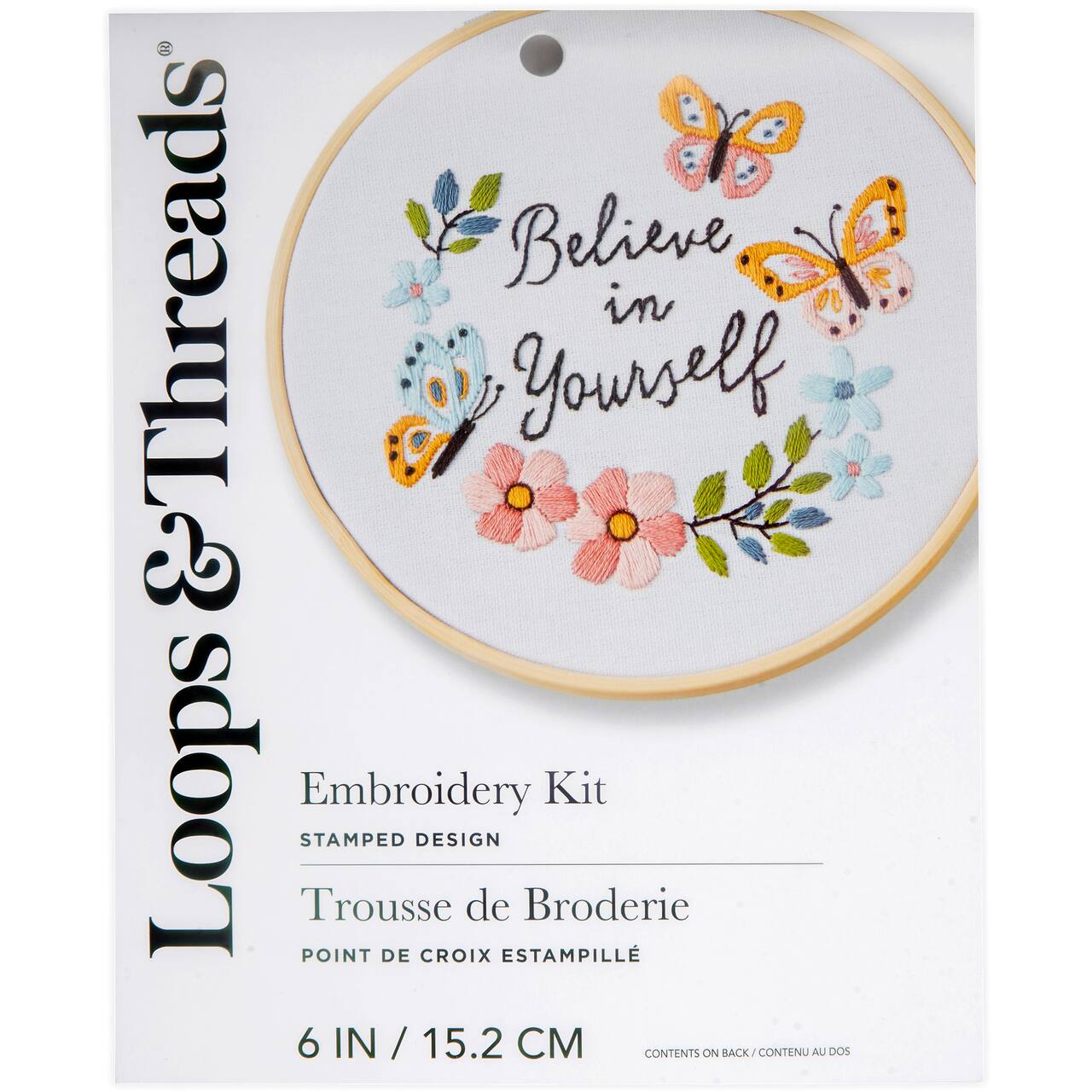 Believe in Yourself Embroidery Kit by Loops & Threads®